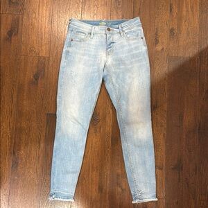Old Navy Light Wash Rockstar Super Skinny Ankle Jeans - Size 0